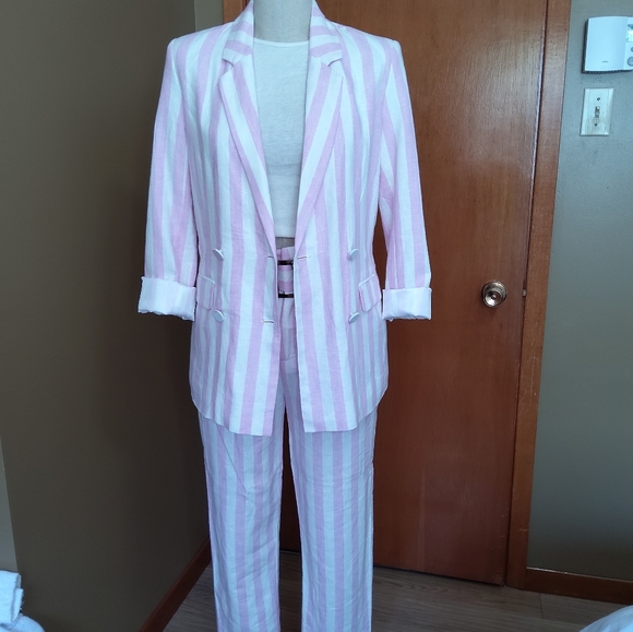 Parasol stripe linen jacket - Picture 3 of 7